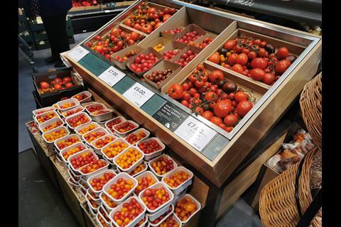 M&S customers can pick their own tomatoes and eggs in the new-look store.